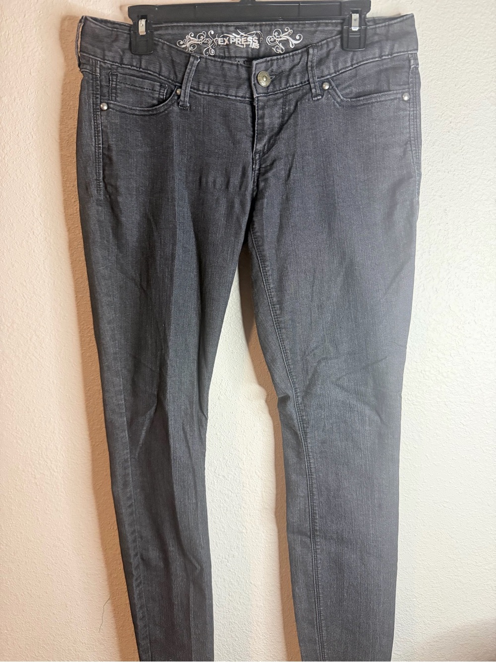Women’s Express High-Rise Skinny Jeans - Dark Gray